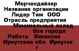 Мерчендайзер › Название организации ­ Лидер Тим, ООО › Отрасль предприятия ­ BTL › Минимальный оклад ­ 17 000 - Все города Работа » Вакансии   . Иркутская обл.,Иркутск г.